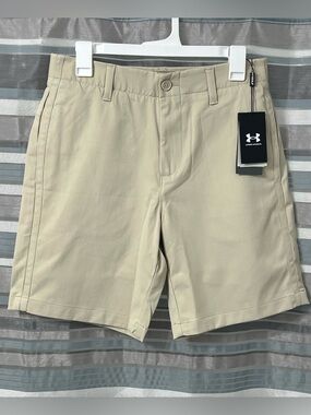 Under Armour Men's Khaki Iso Chill Airvent Golf Performance Shorts